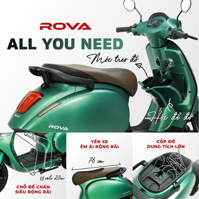 Xe máy điện OSAKAR Rova được nhiều nam sinh ưa chuộng vì sở hữu thiết kế Sport City vừa hiện đại vừa thanh lịch