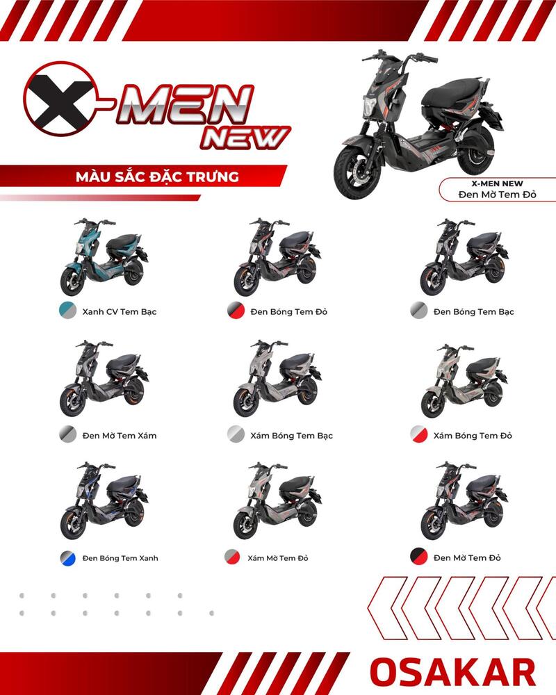 Xmen New sở hữu bộ sưu tập màu sắc đầy vừa nam tính vừa “chất lừ”