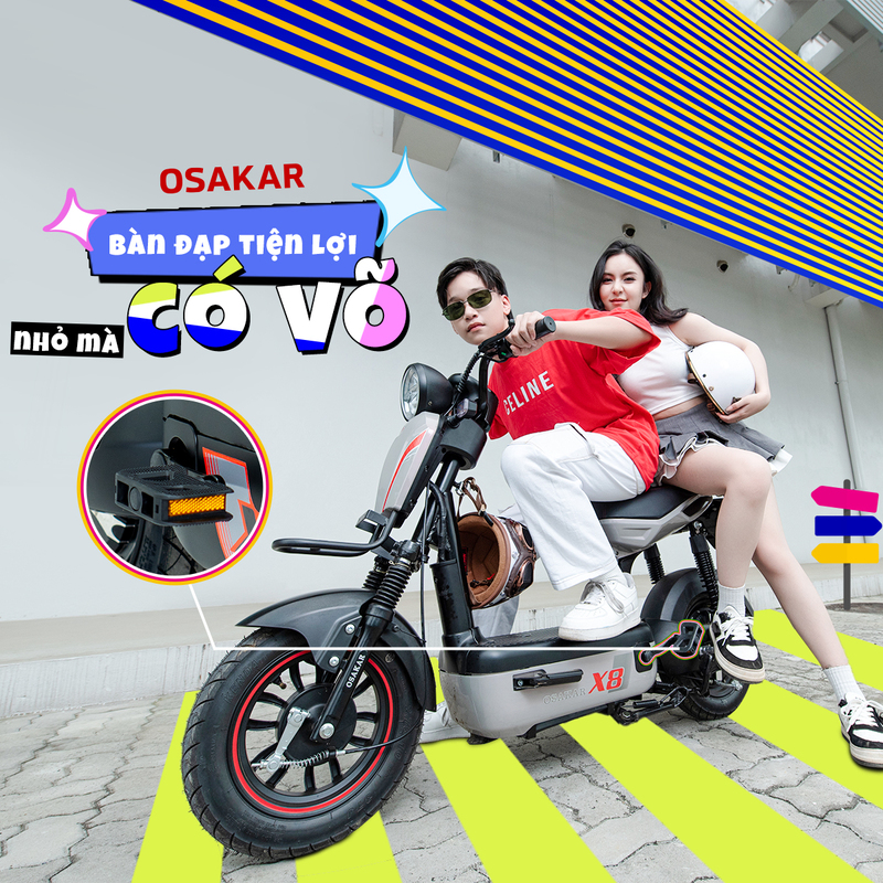 OSAKAR X8 mang thiết kế nhỏ gọn, kiểu dáng hiện đại
