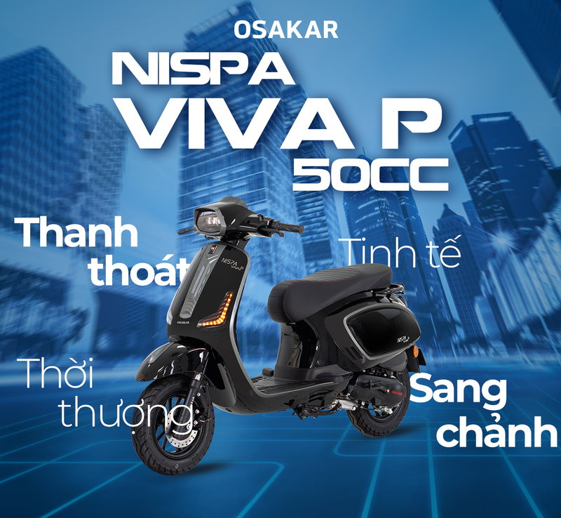 OSAKAR Nispa Viva P mang thiết kế sang trọng, tinh tế và thanh lịch phù hợp với học sinh, sinh viên