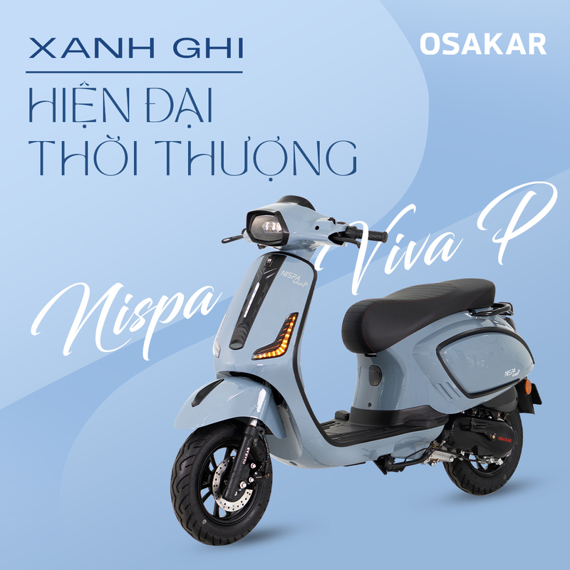 Xe máy 50cc OSAKAR Viva P thanh lịch, sành điệu dành cho học sinh, sinh viên