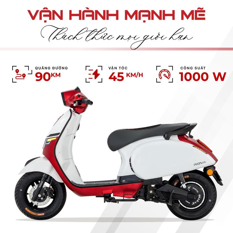 Động cơ 1000W thế hệ mới giúp OSAKAR Rova di chuyển trên mọi cung đường
