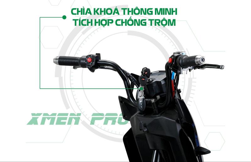 Xe máy điện OSAKAR Xmen Pro được trang bị chìa khóa thông minh tích hợp chống trộm giúp bạn yên tâm mọi nơi mọi lúc