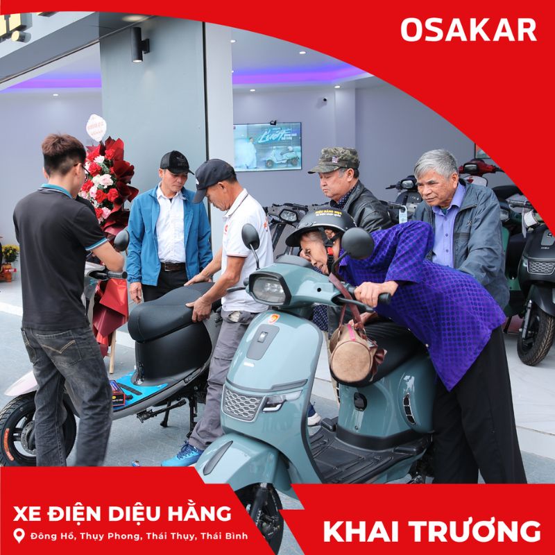 Sự kiện thu hút đông đảo sự quan tâm ủng hộ của khách hàng yêu thích Xe điện OSAKAR