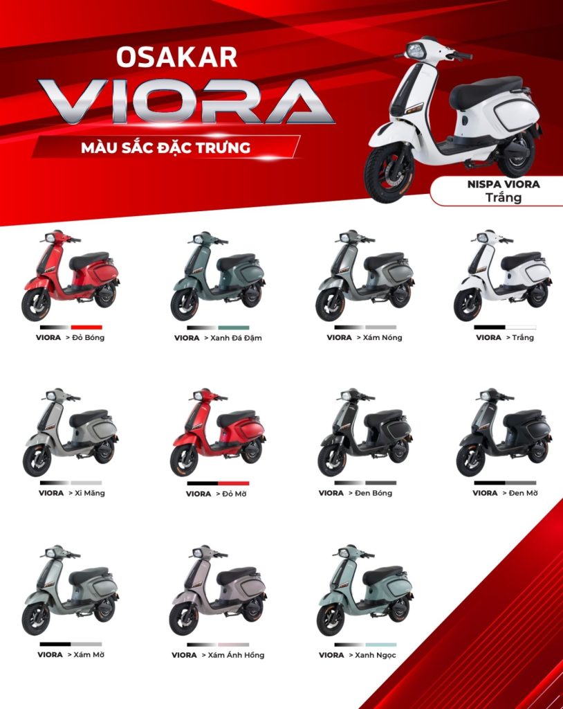 BẢNG MÀU XE NISPA VIORA - 11 SẮC THÁI CỰC “CHILL”, SIÊU CHẤT