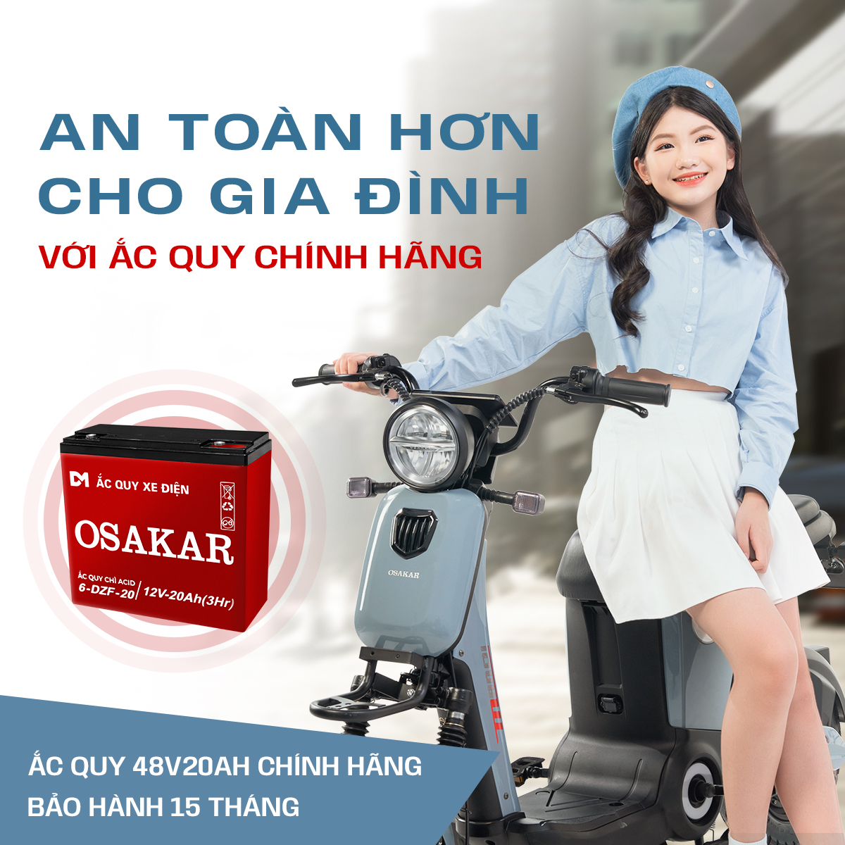 Ắc quy xe bàn đạp điện có thể đáp ứng quãng đường di chuyển lên đến 65 km, phù hợp sử dụng trong đô thị hoặc khoảng cách đi lại ngắn
