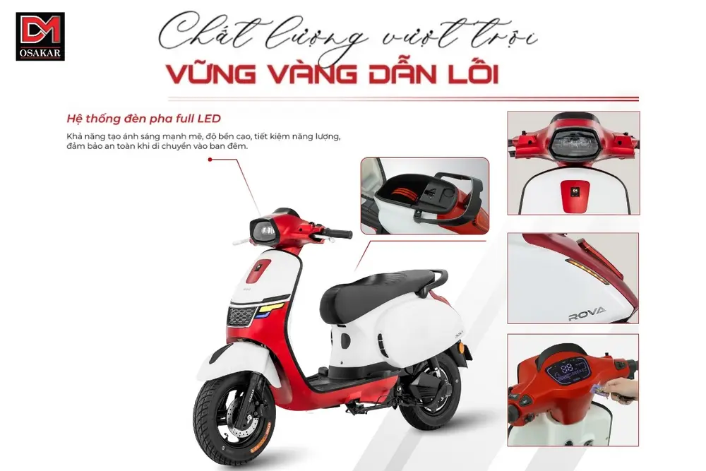 Hệ thống đèn LED toàn xe cho khả năng chiếu sáng tốt và tiết kiệm điện