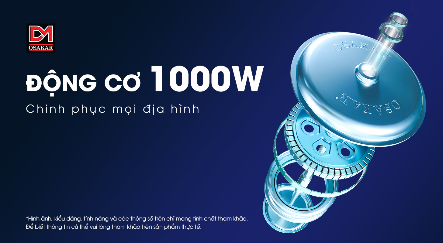 Động cơ xe điện có công suất đa dạng, phù hợp từng loại xe và nhu cầu
