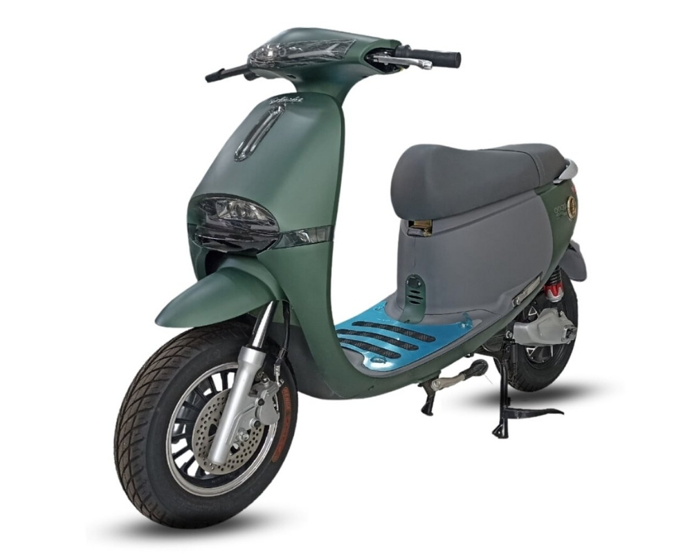 Xe máy điện thấp Washi Gogo gây ấn tượng với thiết kế nhỏ gọn hiện đại, kết hợp các đường nét tinh tế