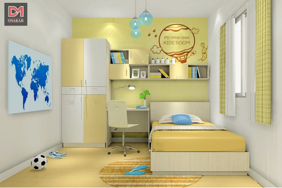 Chọn màu decor phòng ngủ, góc học tập hợp Sư Tử