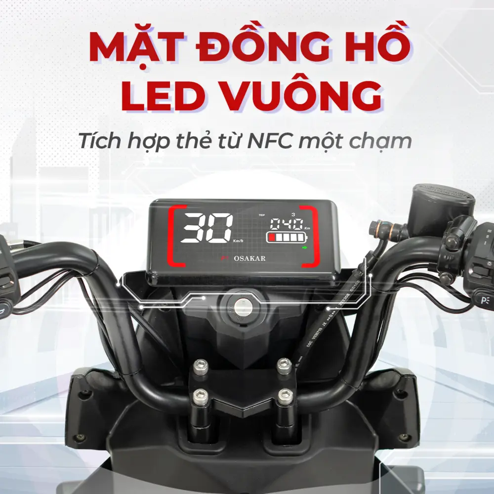 Màn hình LED sắc nét không chỉ nâng cao trải nghiệm lái mà còn tạo nên khác biệt rõ rệt về giá giữa các mẫu đồng hồ xe điện Xmen