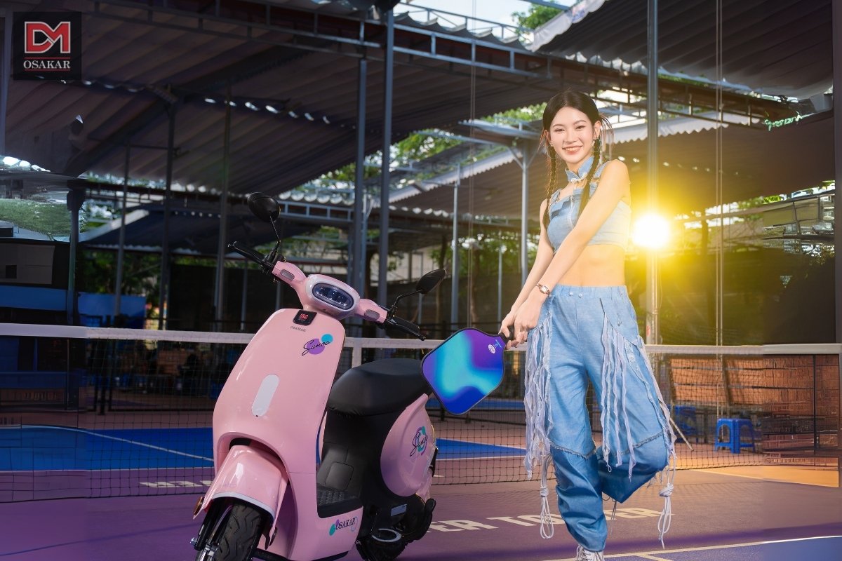 VC SUNOO phiên bản màu hồng: Đây là mẫu xe được OSAKAR thiết kế dành riêng cho các bạn Nữ