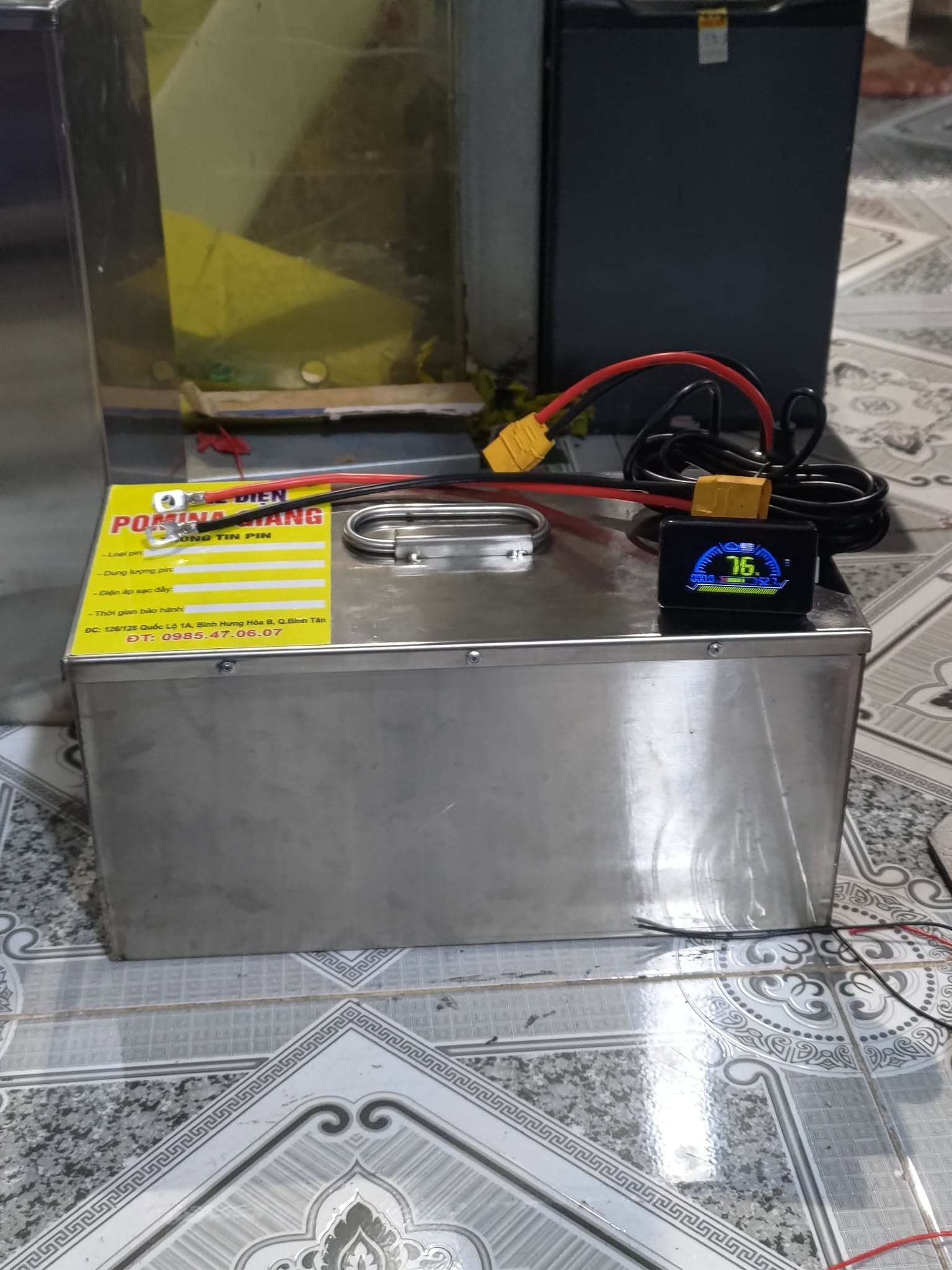 So sánh bộ 5 bình ắc quy chì và pin LFP 60V-30Ah cho xe Xmen