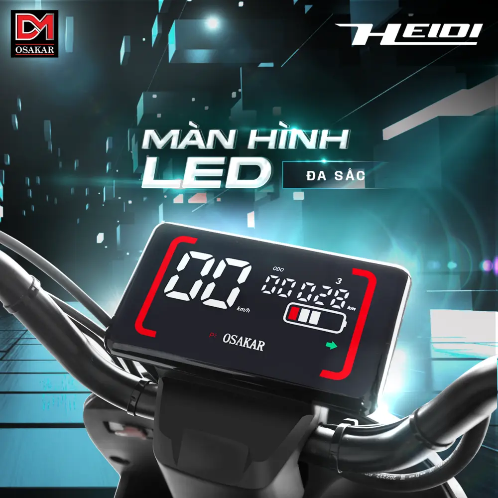 Màn hình LED đa sắc hiện đại phục vụ trên mọi hành trình