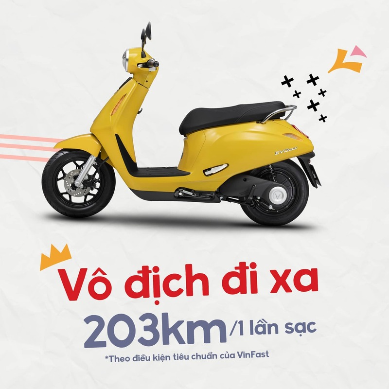 VinFast Evo 200 sở hữu thiết kế nhỏ gọn phảng phất phong vị châu Âu và khả năng tối ưu hóa Wh/km siêu tiết kiệm nhờ trọng lượng xe siêu nhẹ.