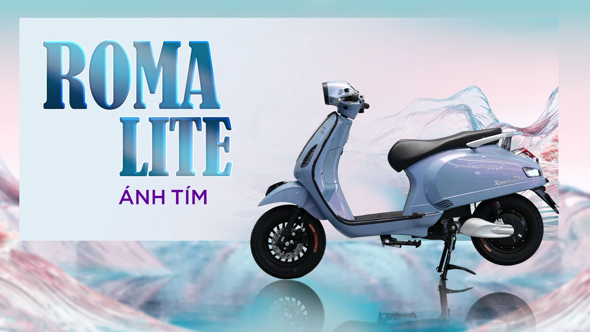 DK ROMA LITE S Tím Mờ sang xịn mịn với không gian cốp xe siêu rộng rãi