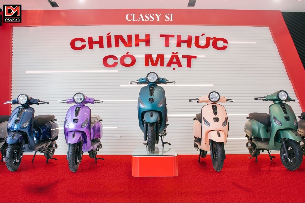 Classy SI mang ngôn ngữ thiết kế cổ điển Vespa huyền thoại pha hiện đại