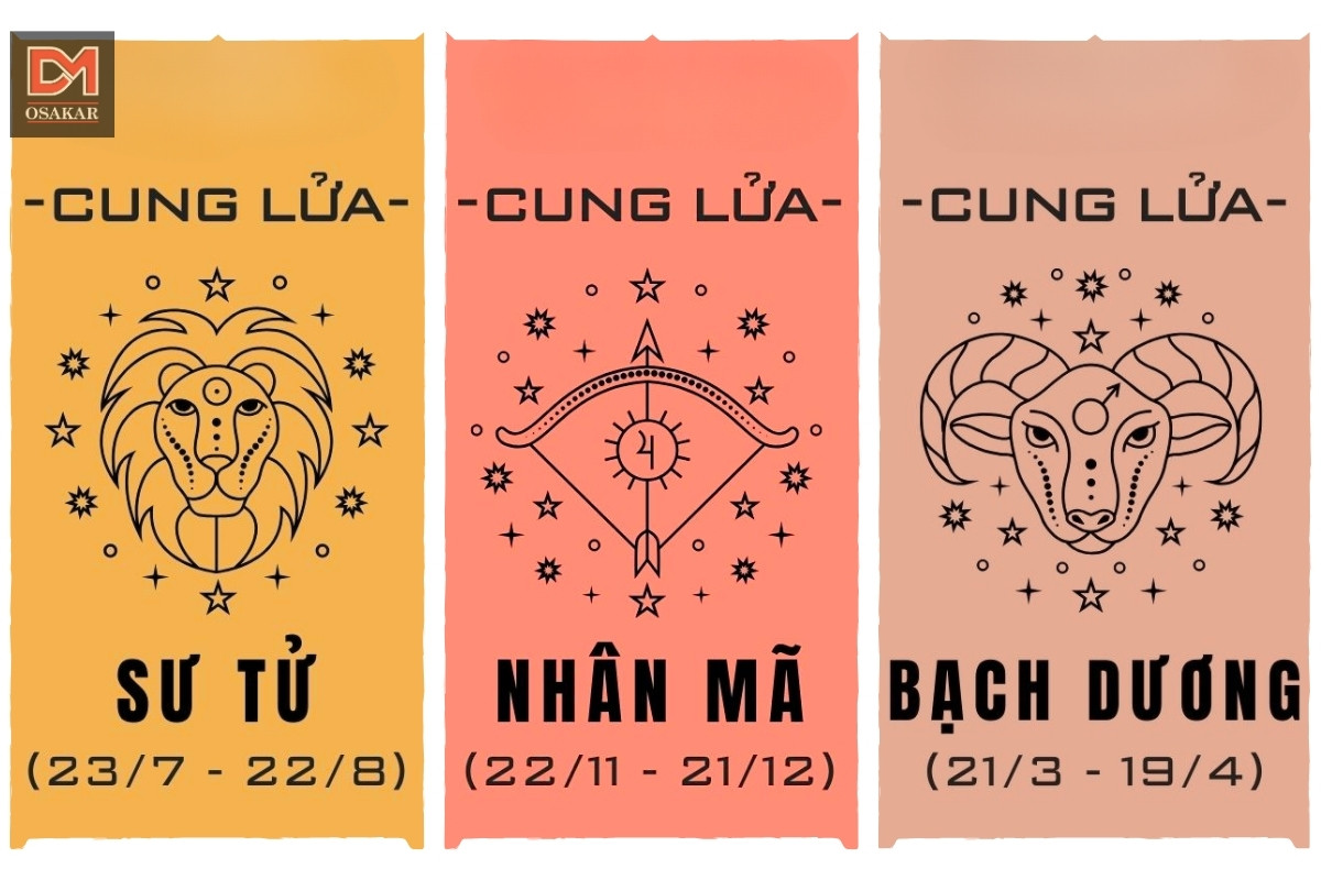 Bạch Dương - Sư Tử - Nhân Mã đều có nét riêng biệt, tạo ra sự “ đa dạng màu sắc”
