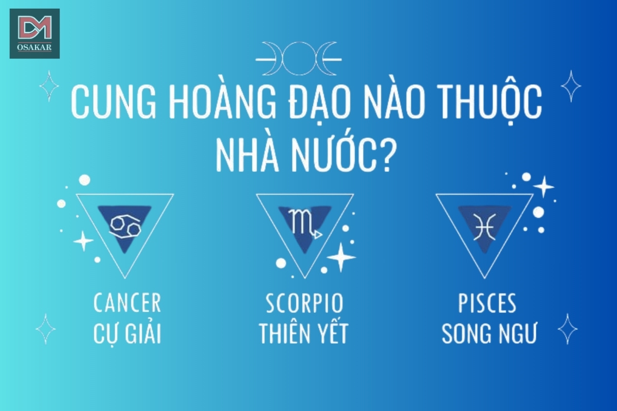 Nhóm cung Nước bao gồm 3 đại diện là: Cự Giải, Bọ Cạp và Song Ngư