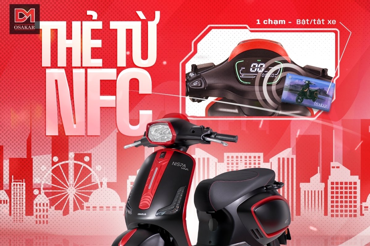 Thẻ từ NFC giúp người dùng mở khóa và khởi động xe chỉ bằng một cú chạm nhẹ