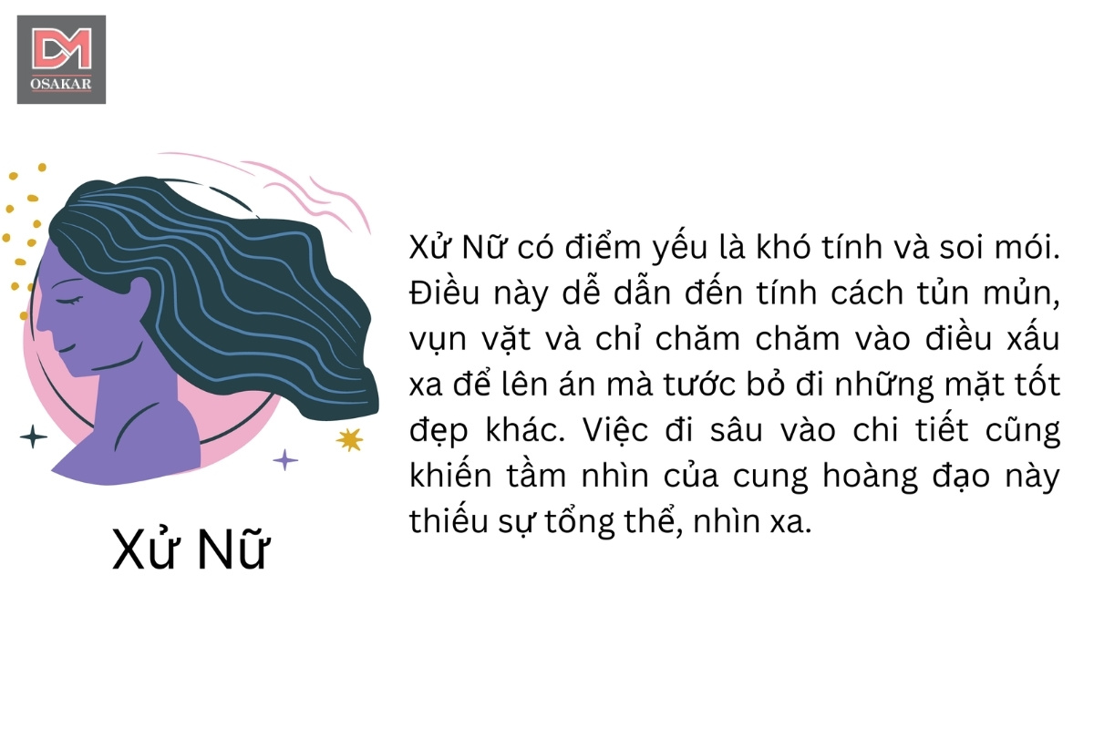 Điểm yếu của Xử Nữ