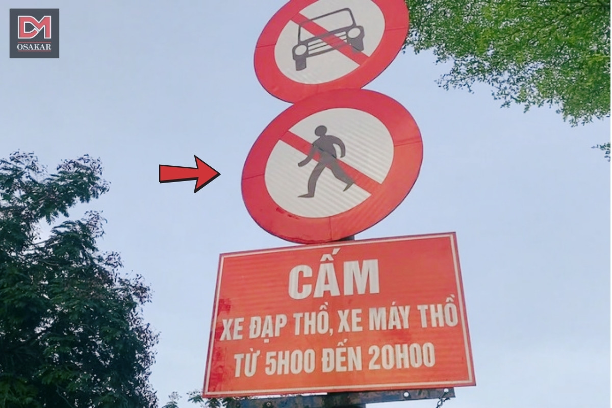 Biển P.112 - Cấm người đi bộ