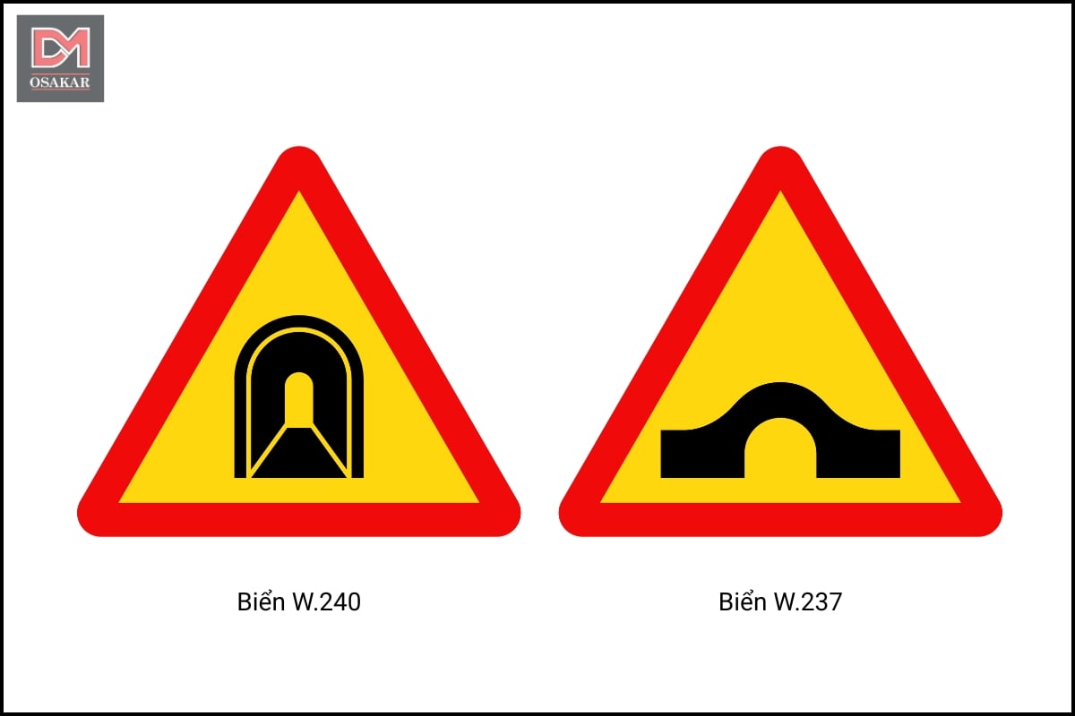 Biển báo đường hầm và Biển báo cầu vồng