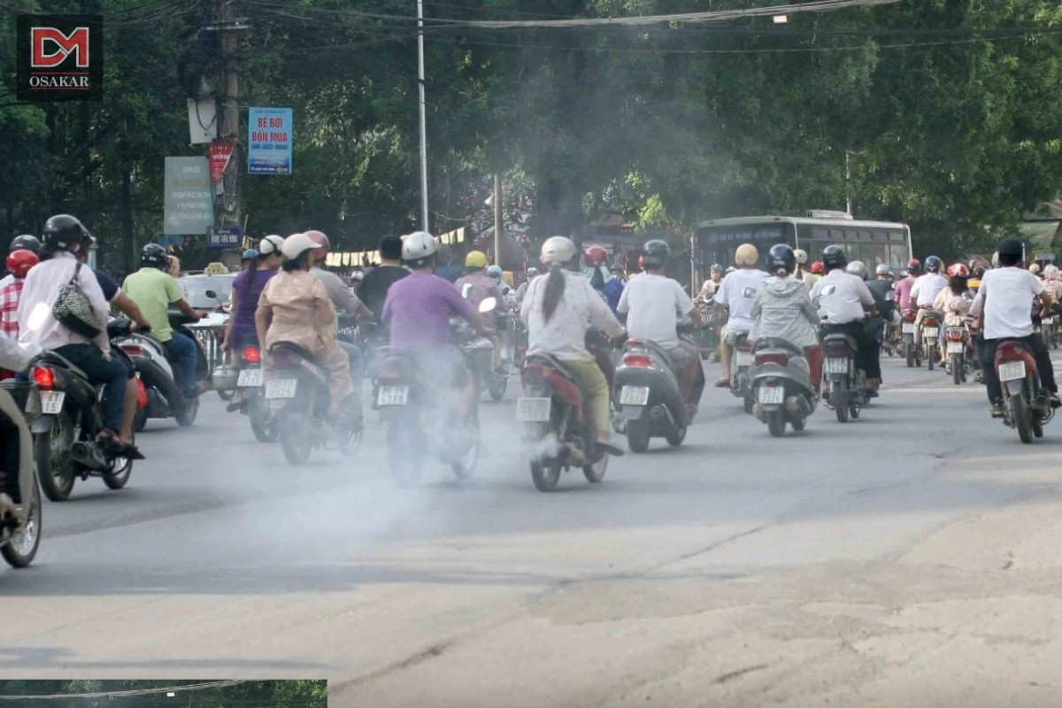 Các chất gây ô nhiễm không khí trong khí thải của phương tiện giao thông