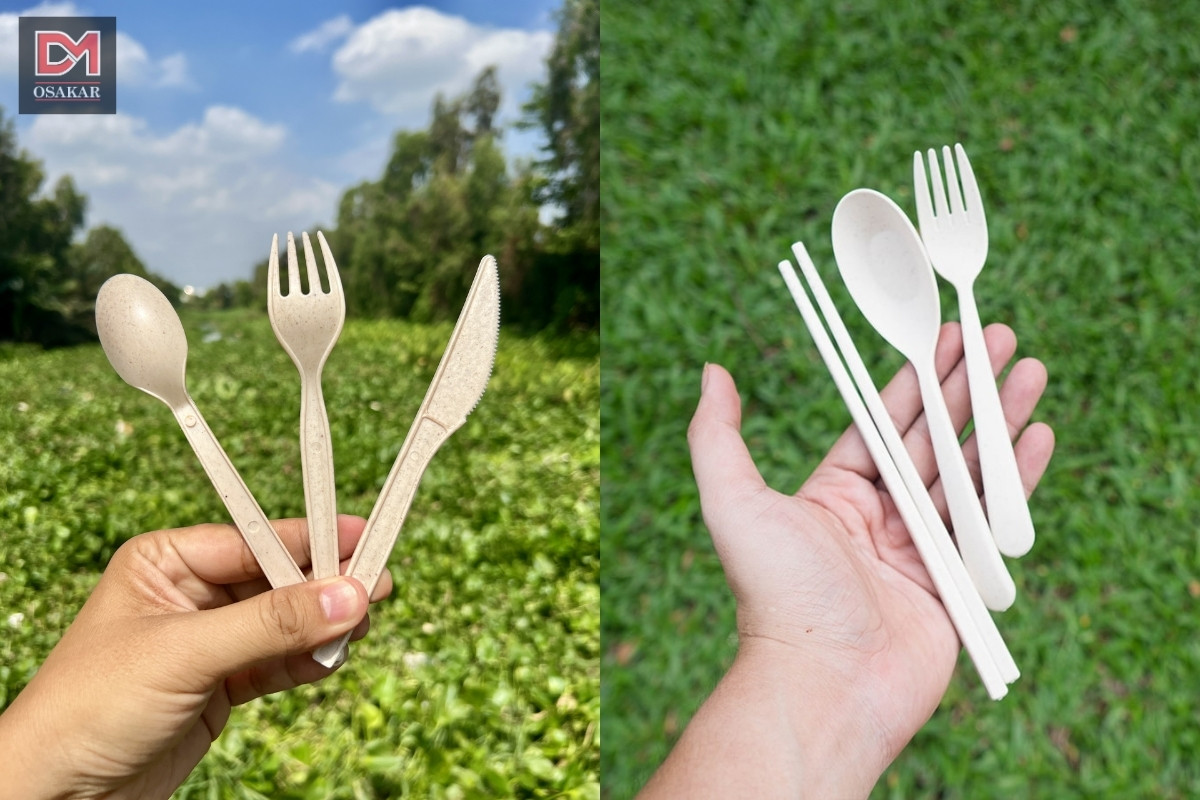 Muỗng, nĩa, dao từ nhựa sinh học