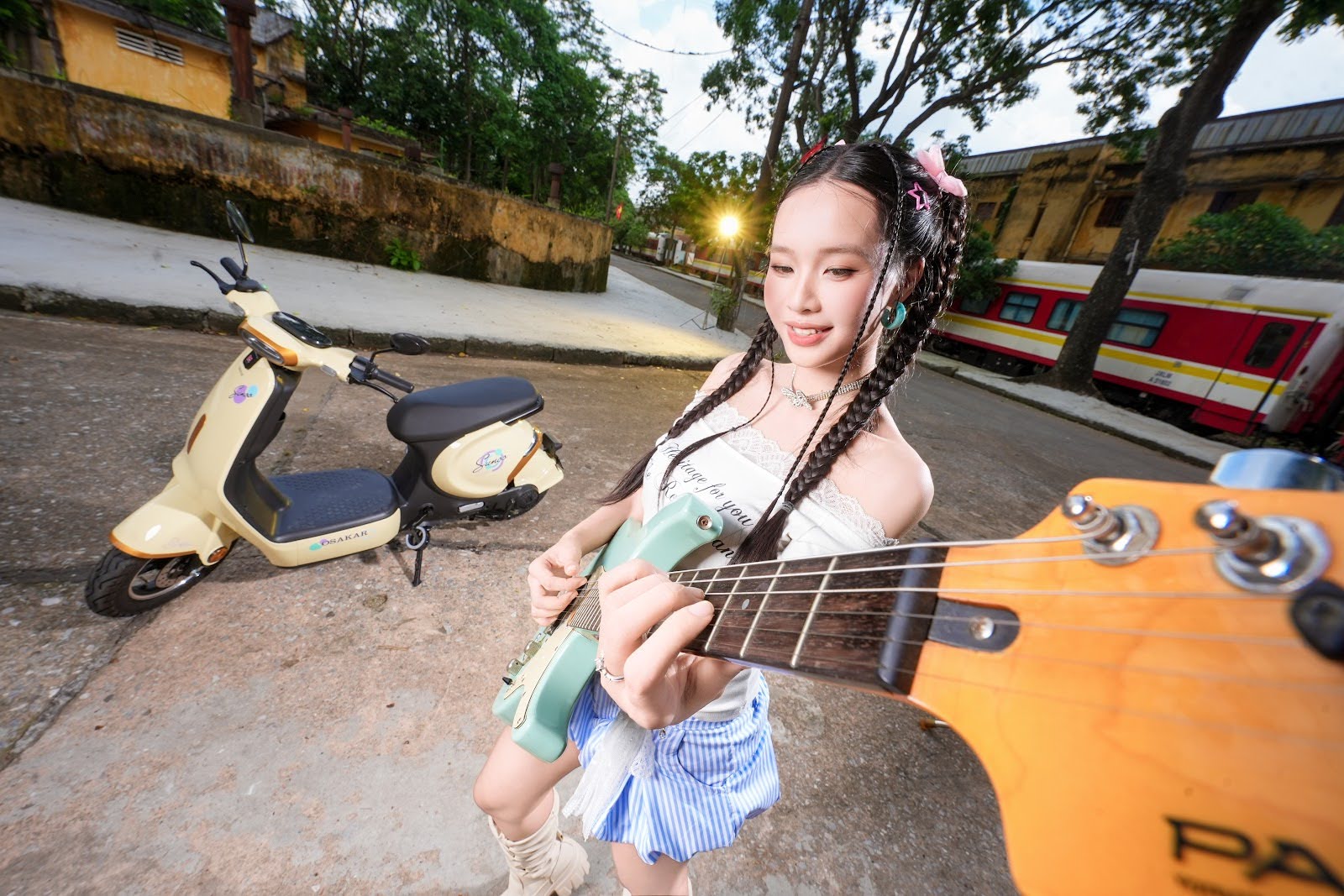 OSAKAR VC SUNOO vàng gold - xe đạp điện linh hoạt, mang lại sự an tâm đường dài