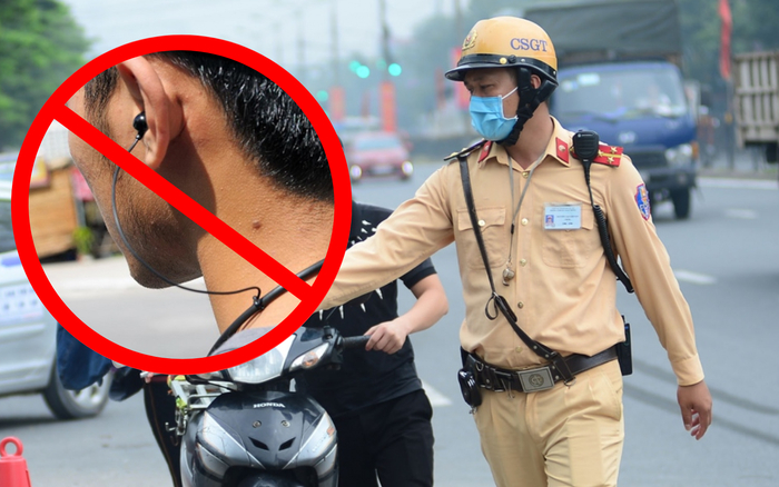 Đeo tai nghe khi tham gia giao thông