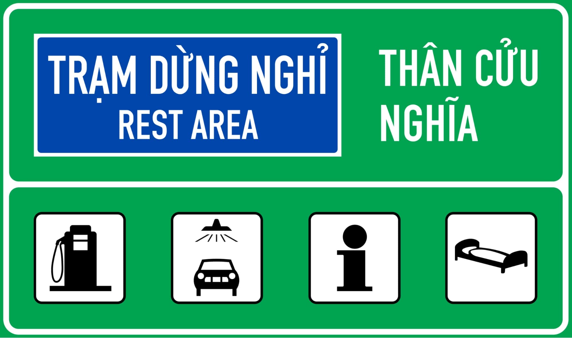 Biển báo chỉ dẫn trên đường cao tốc IE456c