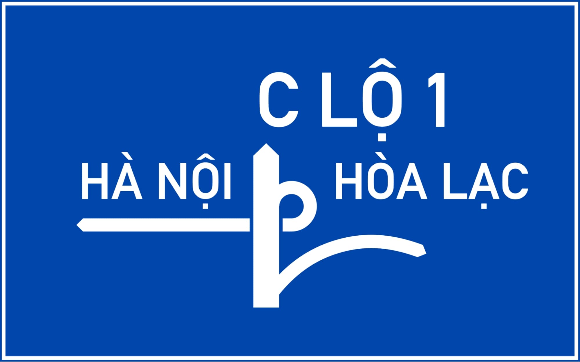 Biển báo chỉ dẫn trên đường ô tô không phải là đường cao tốc I447a