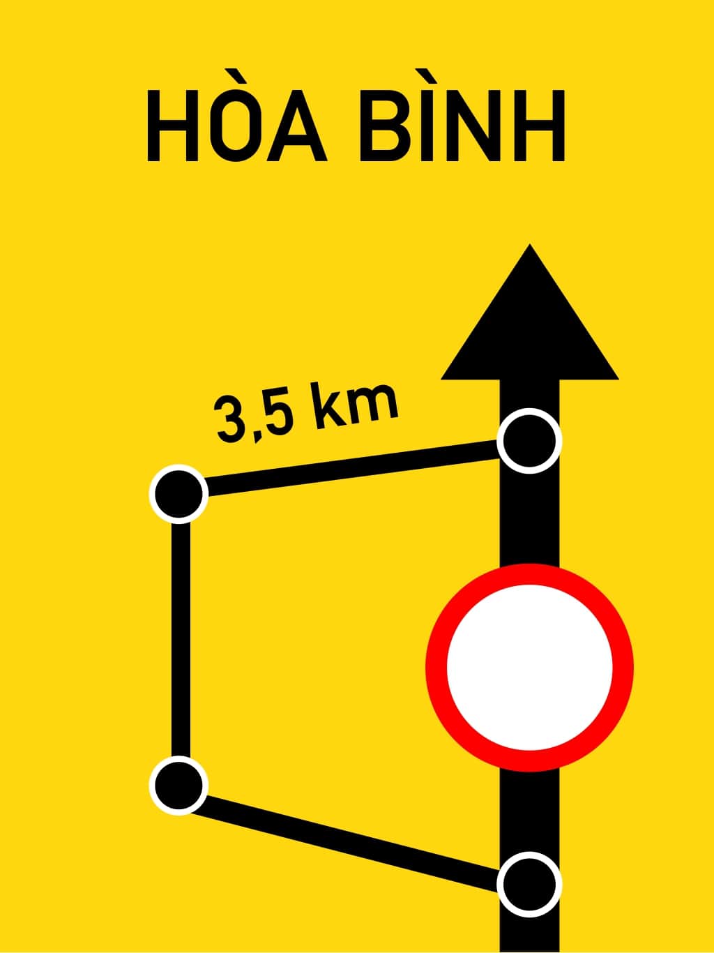 Biển báo chỉ dẫn trên đường ô tô không phải là đường cao tốc I416