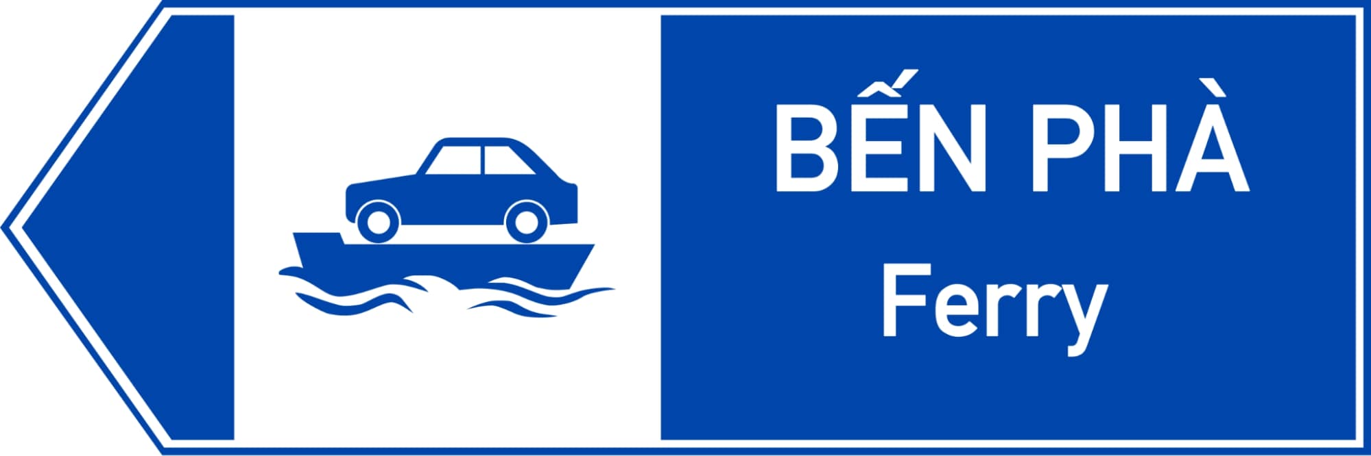 Biển báo chỉ dẫn trên đường ô tô không phải là đường cao tốc I444j