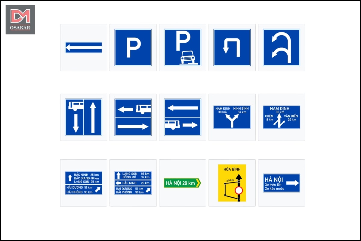 Biển báo chỉ dẫn là gì?