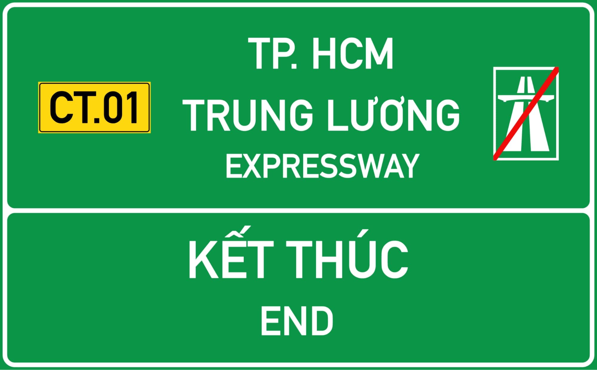 Biển báo chỉ dẫn trên đường cao tốc IE453b