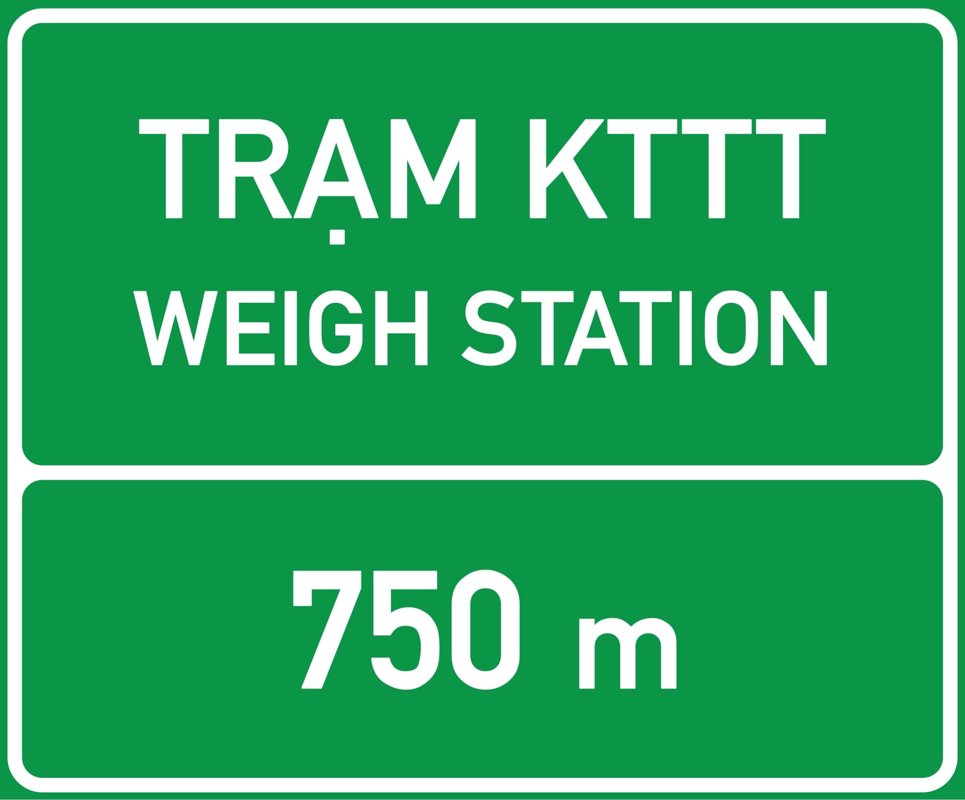 Biển báo chỉ dẫn trên đường cao tốc IE463a