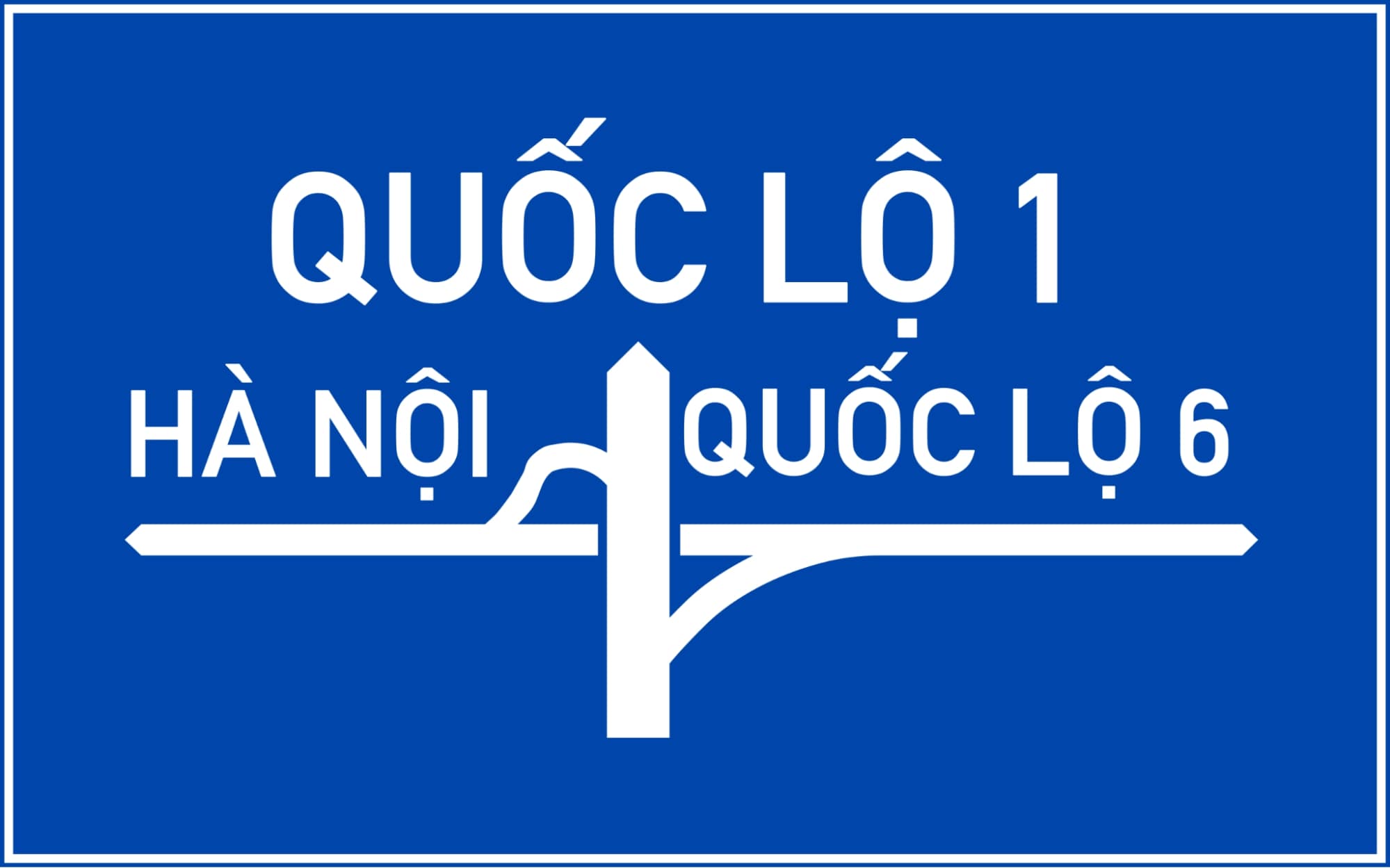 Biển báo chỉ dẫn trên đường ô tô không phải là đường cao tốc I447c