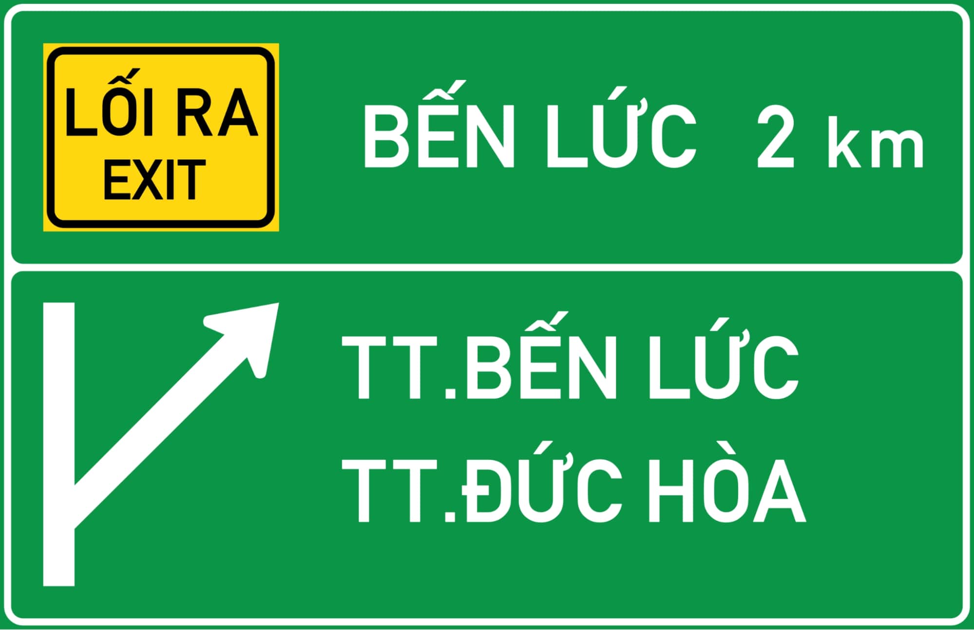 Biển báo chỉ dẫn trên đường cao tốc IE454