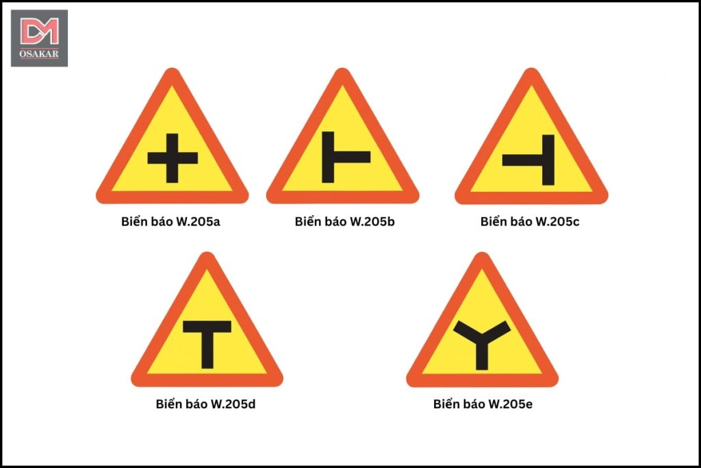[2026] Biển báo đường giao nhau W.205 theo QCVN 41:2024