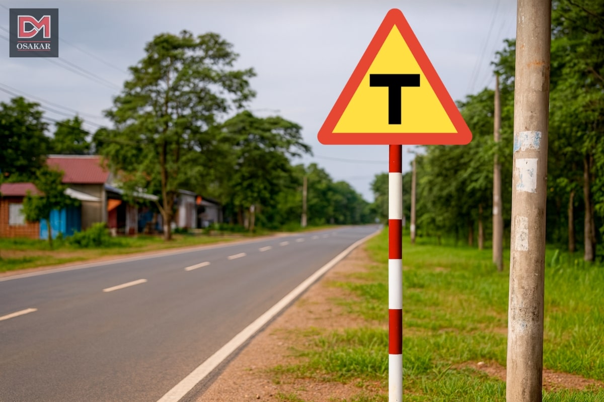 Đặc điểm kỹ thuật, kích thước của biển báo đường giao nhau cùng cấp (W.205)