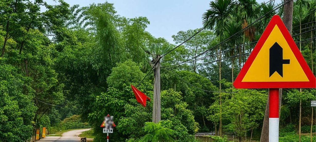 Biển báo giao nhau với đường không ưu tiên