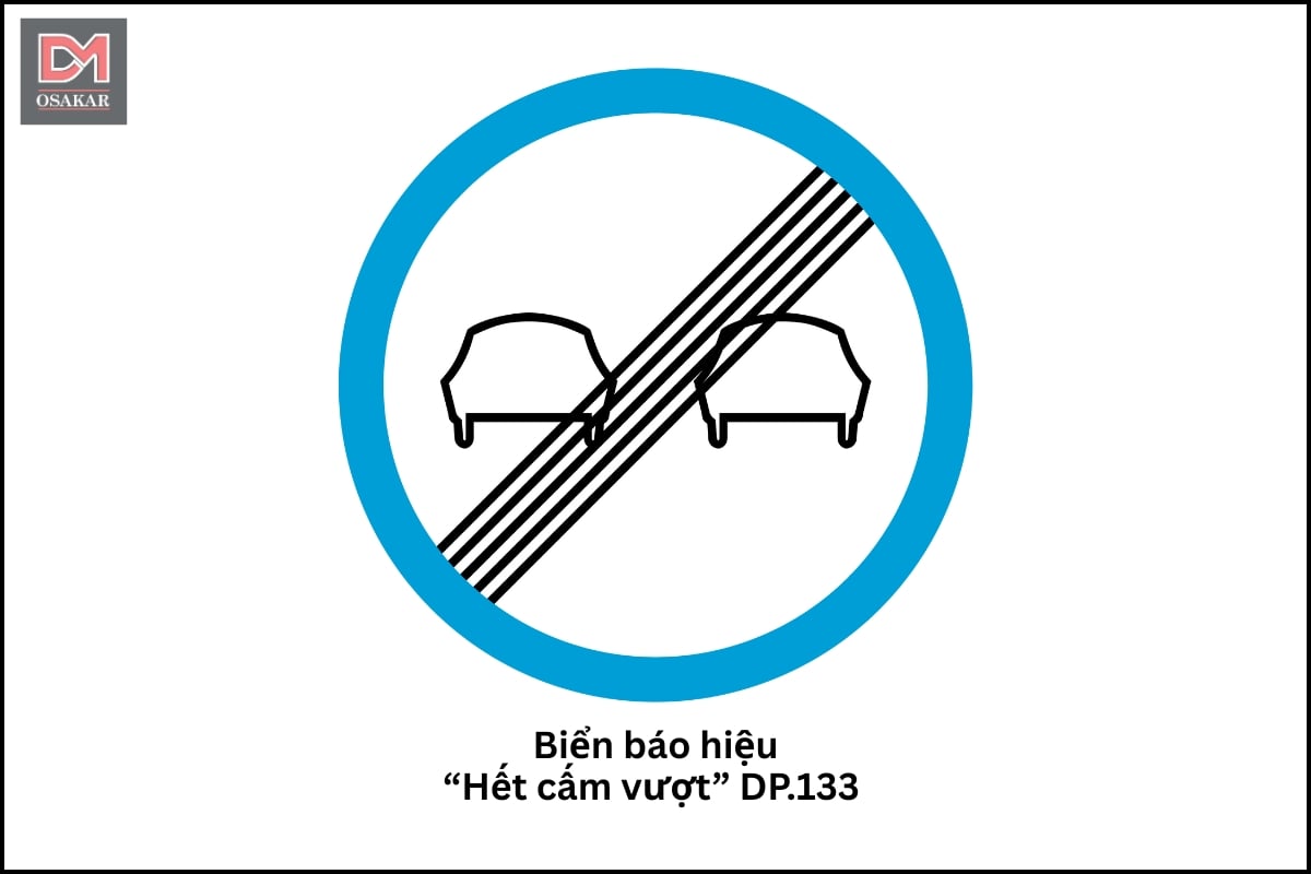 Biển báo hiệu hết cấm vượt DP.133 là gì?