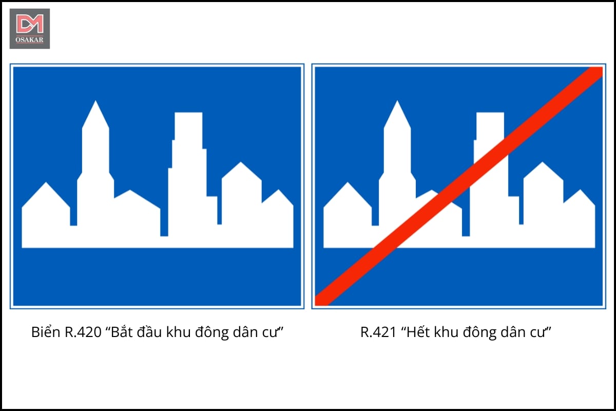 Biển báo khu dân cư là gì?