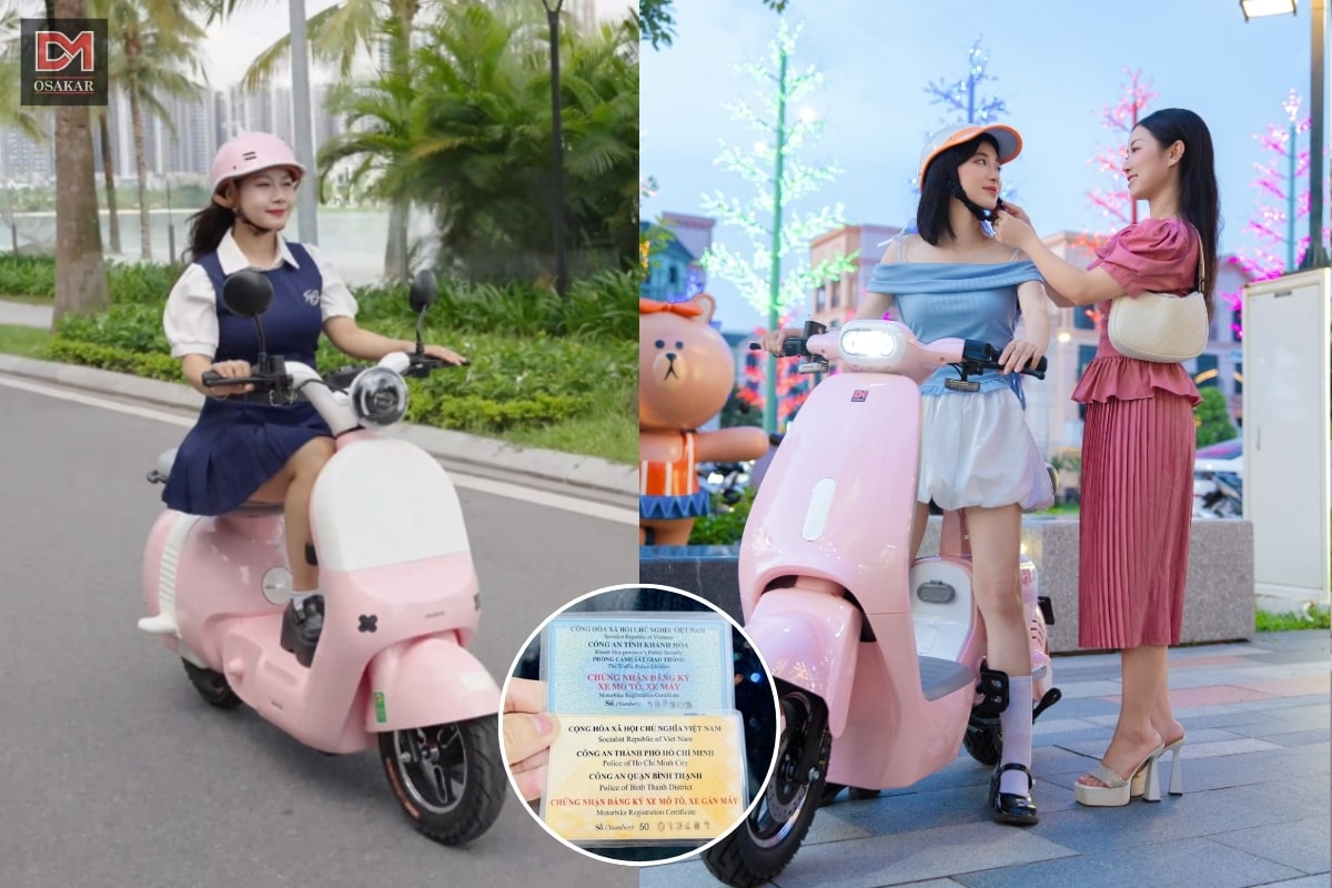 Chỉ lái xe khi có đầy đủ giấy tờ, an tâm điều khiển không lo bị phạt (Hình ảnh: Mẫu xe MOMO và VC đang hot tại OSAKAR).