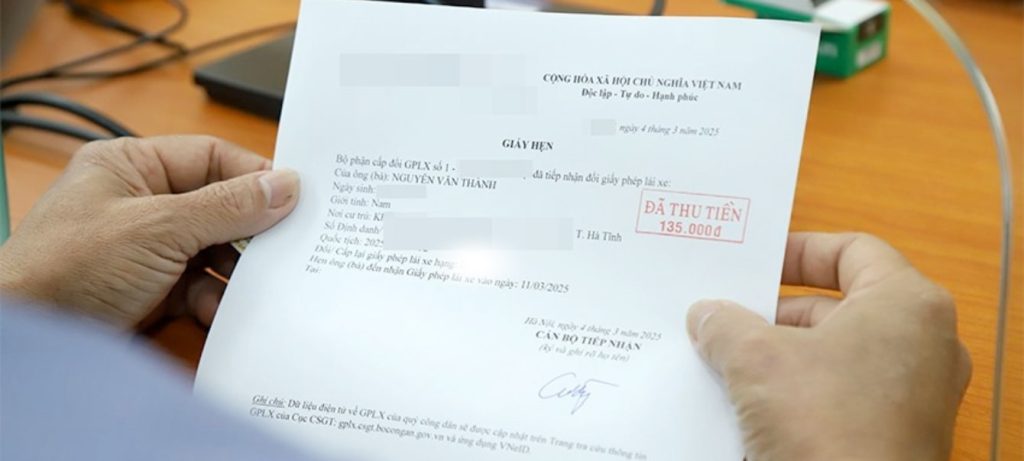 Giấy hẹn lấy bằng lái xe A1: Mẫu mới nhất, thay GPLX được không?