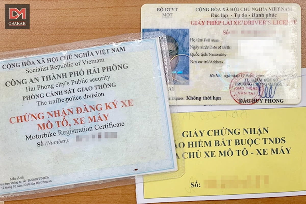 Giấy tờ xe máy gồm những gì? Những giấy tờ bắt buộc phải mang theo khi điều khiển phương tiện