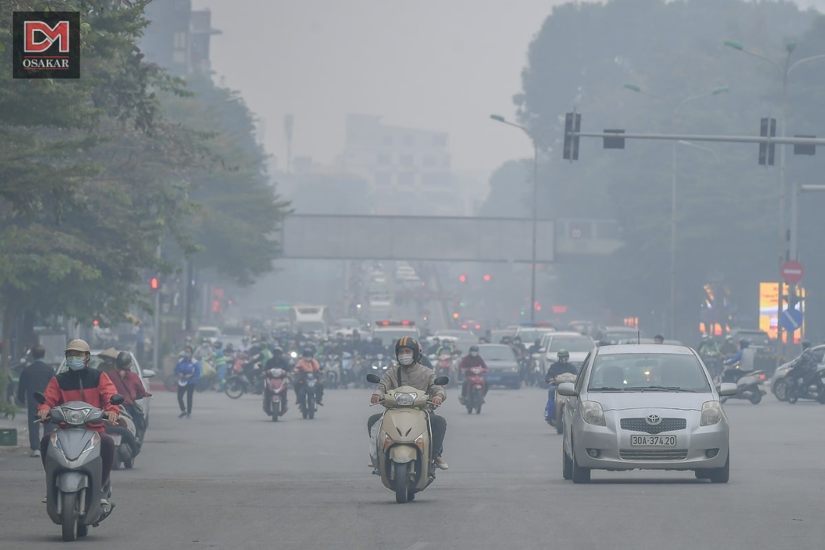 Hình ảnh ô nhiễm không khí ở Hà Nội 2