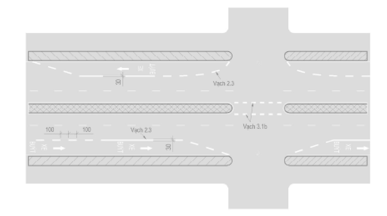 2.3 - Vạch giới hạn làn đường dành riêng hoặc ưu tiên